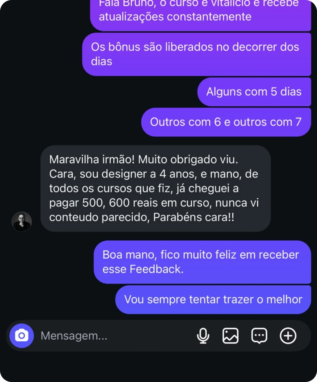 Feedback de aluno 4