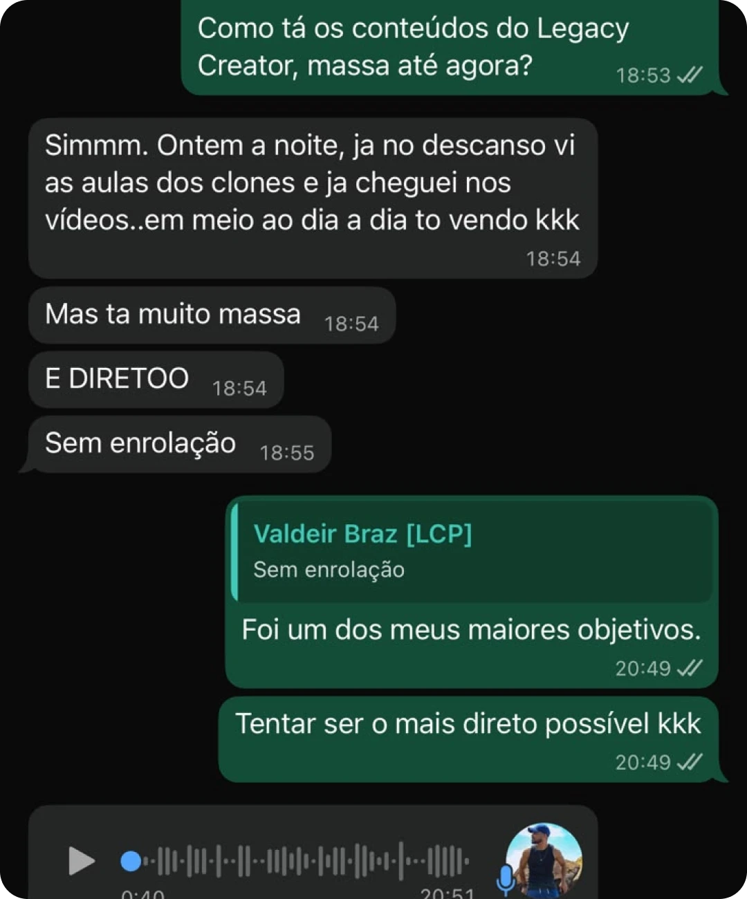 Feedback de aluno 7