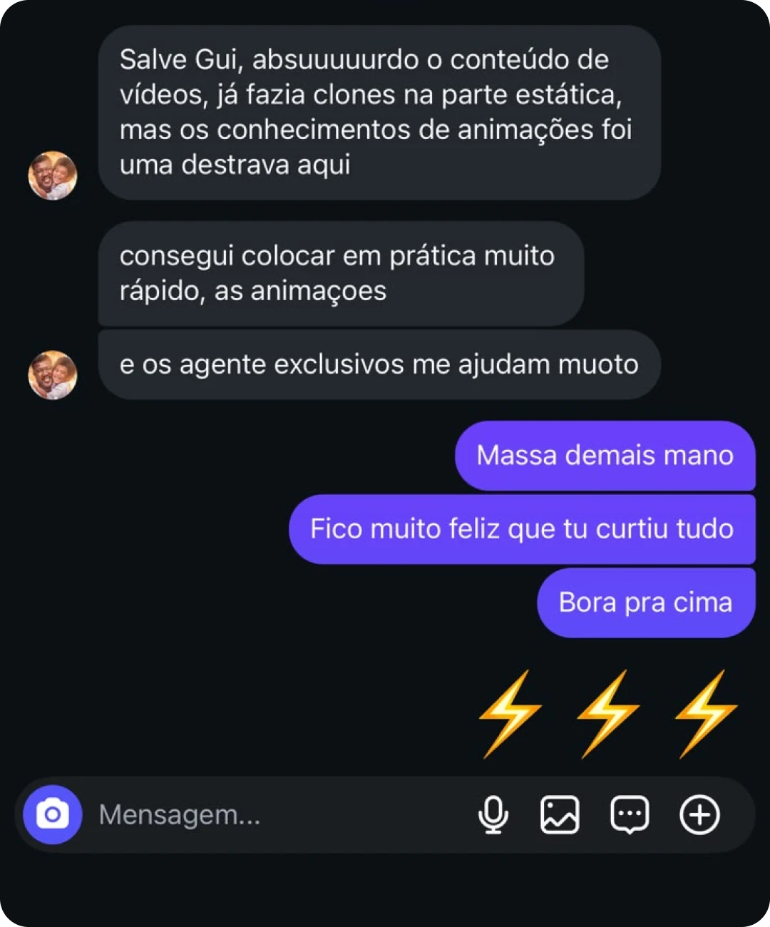 Feedback de aluno 8